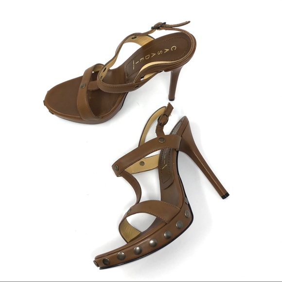 CASADEI, brown heeled sandals, made in Italy, size 9, NWOT - Picture 3 of 16
